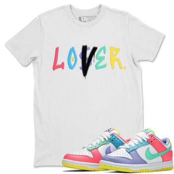 Dunk Easter Candy Sneaker Match Tees Loser Lover Sneaker Tees Holiday Easter T-Shirt Sneaker Release Tees Unisex Shirts White 1