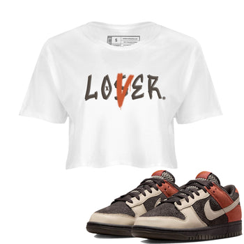 Dunk Low Red Panda shirt to match jordans Loser Lover sneaker tees Dunk Low Red Panda SNRT Sneaker Release Tees White 1 Crop T-Shirt