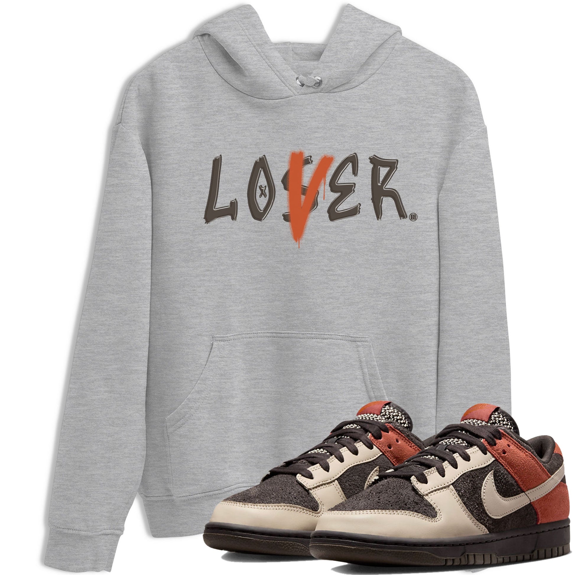 Dunk Low Red Panda shirt to match jordans Loser Lover sneaker tees Dunk Low Red Panda SNRT Sneaker Release Tees Unisex Heather Grey 1 T-Shirt