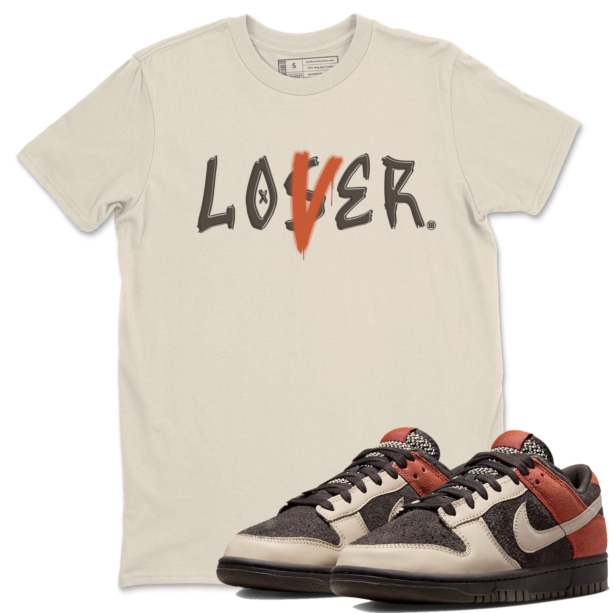 Dunk Low Red Panda shirt to match jordans Loser Lover sneaker tees Dunk Low Red Panda SNRT Sneaker Release Tees Unisex Natural 1 T-Shirt