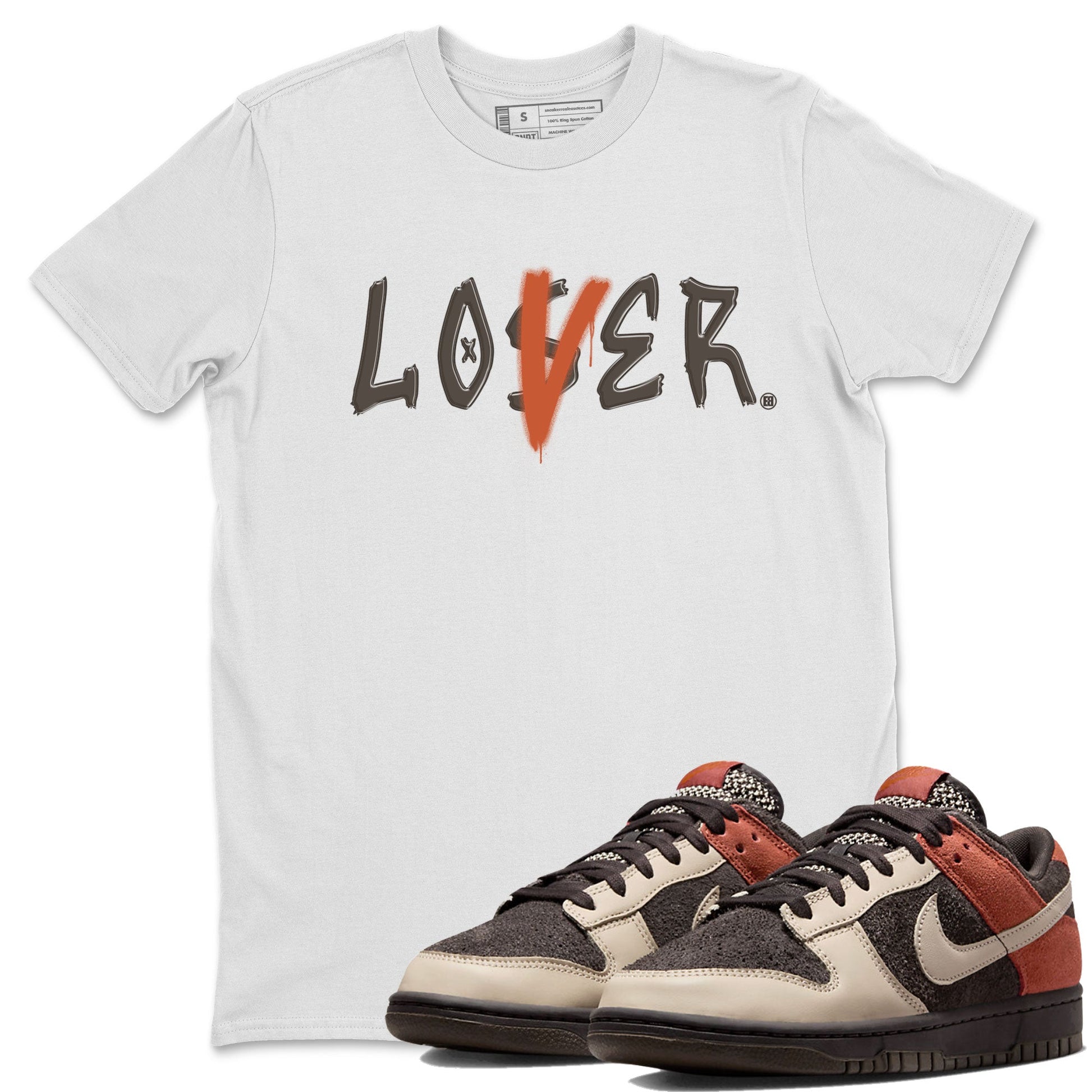 Dunk Low Red Panda shirt to match jordans Loser Lover sneaker tees Dunk Low Red Panda SNRT Sneaker Release Tees Unisex White 1 T-Shirt