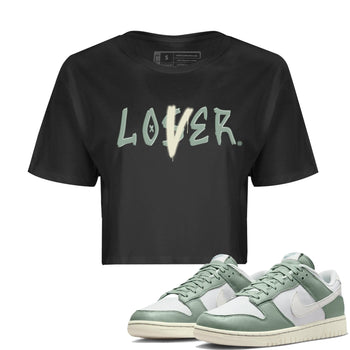 Dunk Low Mica Green Shirts Loser Lover Sneaker Tees Dunk Mica Green Sneaker Release Tees Women's Shirts Black 1