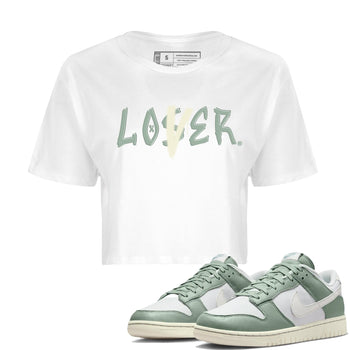 Dunk Low Mica Green Shirts Loser Lover Sneaker Tees Dunk Mica Green Sneaker Release Tees Women's Shirts White 1