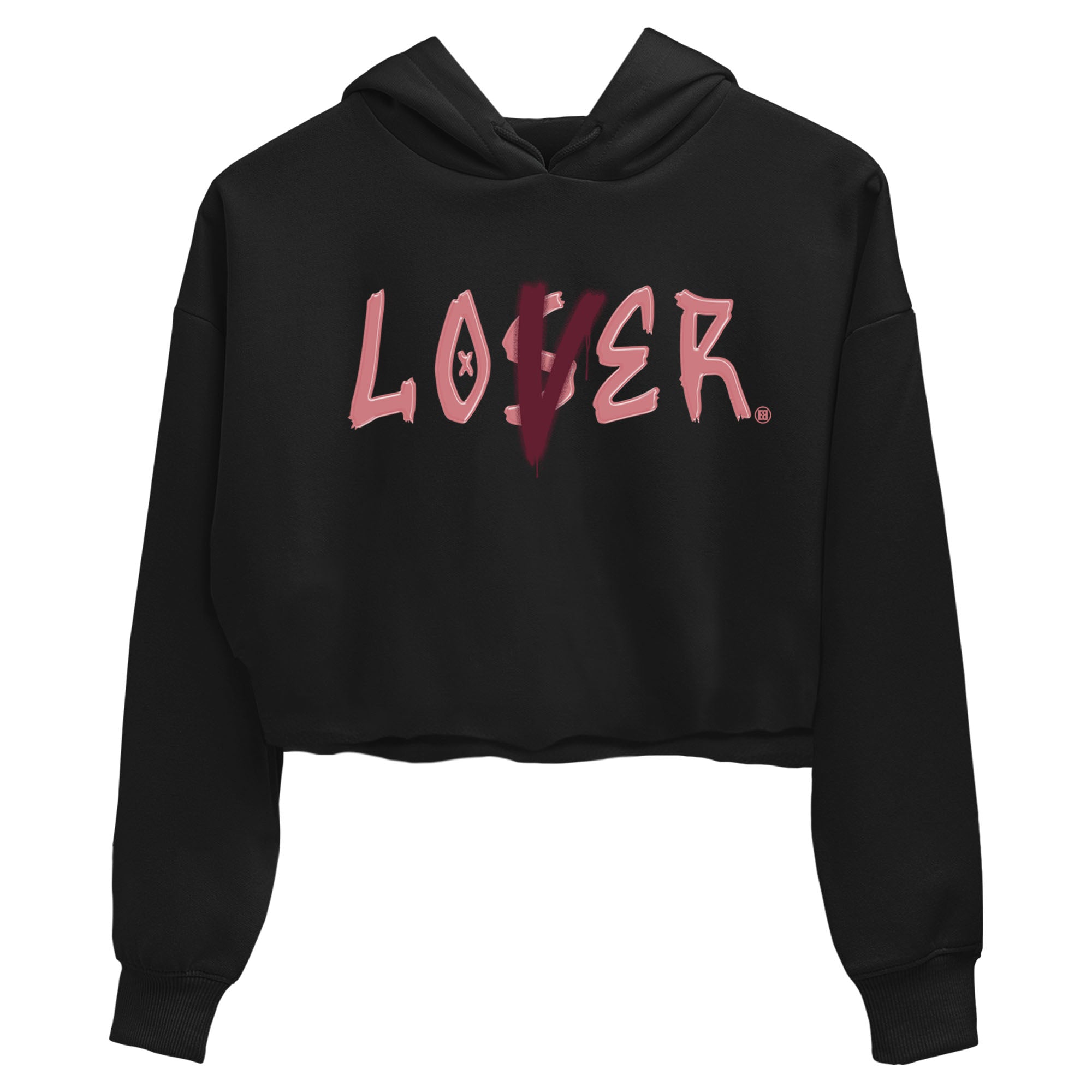 Dunks Valentine's Day shirt to match jordans Special Valentine Day Clothes jordans Loser Lover sneaker tees Dunk Valentine's Day SNRT Sneaker Release Tees Black 2 crop length shirt
