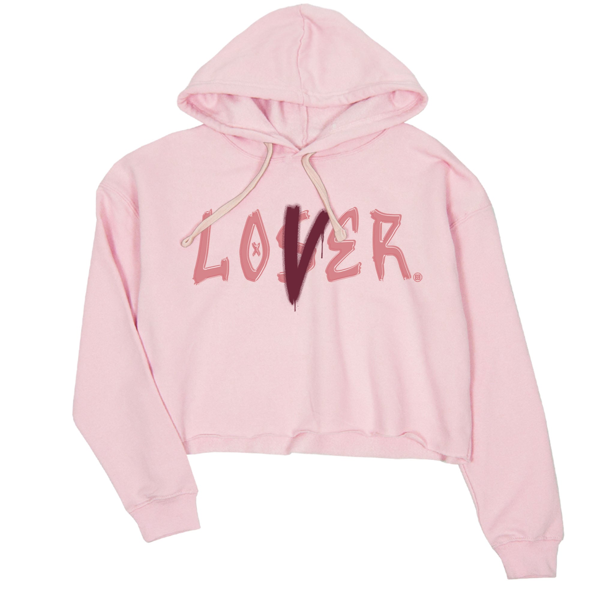 Dunks Valentine's Day shirt to match jordans Special Valentine Day Clothes jordans Loser Lover sneaker tees Dunk Valentine's Day SNRT Sneaker Release Tees Pink 2 crop length shirt
