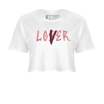 Dunks Valentine's Day shirt to match jordans Special Valentine Day Clothes jordans Loser Lover sneaker tees Dunk Valentine's Day SNRT Sneaker Release Tees White 2 crop length shirt