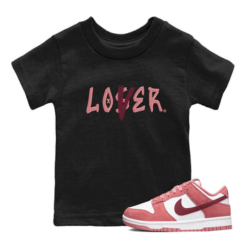 Dunks Valentine's Day shirt to match jordans Special Valentine Day Clothes jordans Loser Lover sneaker tees Dunk Valentine's Day SNRT sneaker release tees baby toddler Black 1 cotton Shirt