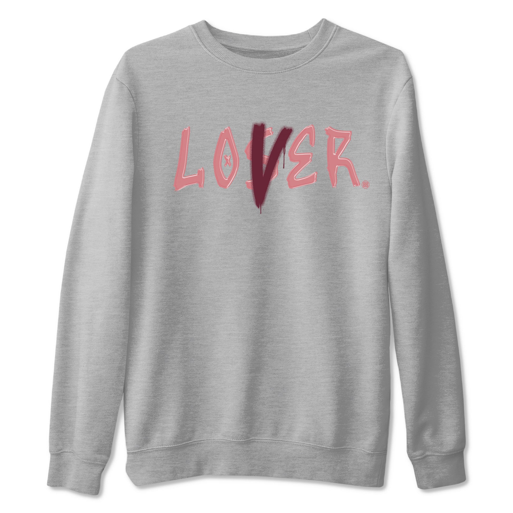 Dunks Valentine's Day shirt to match jordans Special Valentine Day Clothes jordans Loser Lover sneaker tees Dunk Valentine's Day SNRT Sneaker Release Tees unisex cotton Heather Grey 2 crew neck shirt