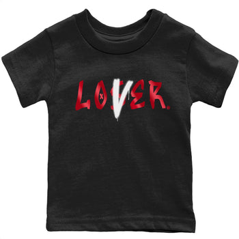 Jordan 1 Bred Patent Sneaker Match Tees Loser Lover Sneaker Tees Jordan 1 Bred Patent Sneaker Release Tees Kids Shirts