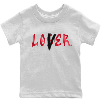 Jordan 1 Bred Patent Sneaker Match Tees Loser Lover Sneaker Tees Jordan 1 Bred Patent Sneaker Release Tees Kids Shirts