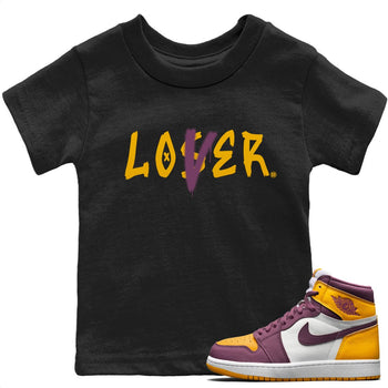 Jordan 1 Brotherhood Sneaker Match Tees Loser Lover Sneaker Tees Jordan 1 Brotherhood Sneaker Release Tees Kids Shirts