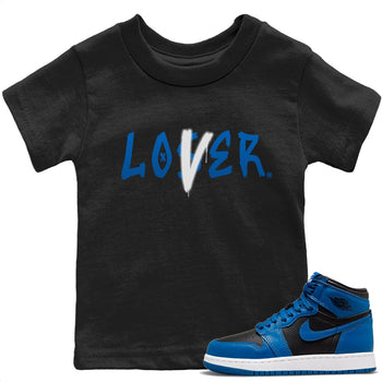 Jordan 1 Dark Marina Blue Sneaker Match Tees Loser Lover Sneaker Tees Jordan 1 Dark Marina Blue Sneaker Release Tees Kids Shirts