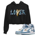 Jordan 1 Denim Sneaker Match Tees Loser Lover Sneaker Tees Jordan 1 Denim Sneaker Release Tees Women's Shirts