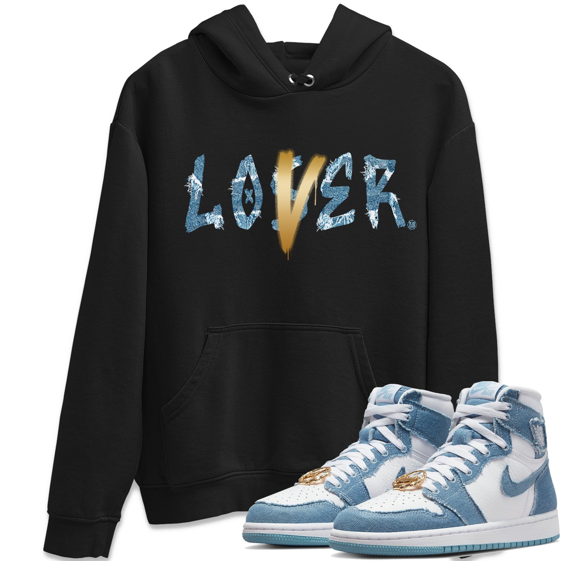 Jordan 1 Denim Sneaker Match Tees Loser Lover Sneaker Tees Jordan 1 Denim Sneaker Release Tees Unisex Shirts