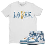 Jordan 1 Denim Sneaker Match Tees Loser Lover Sneaker Tees Jordan 1 Denim Sneaker Release Tees Unisex Shirts