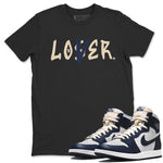 Jordan 1 85 Georgetown Sneaker Match Tees Loser Lover Sneaker Tees Jordan 1 85 Georgetown Sneaker Release Tees Unisex Shirts