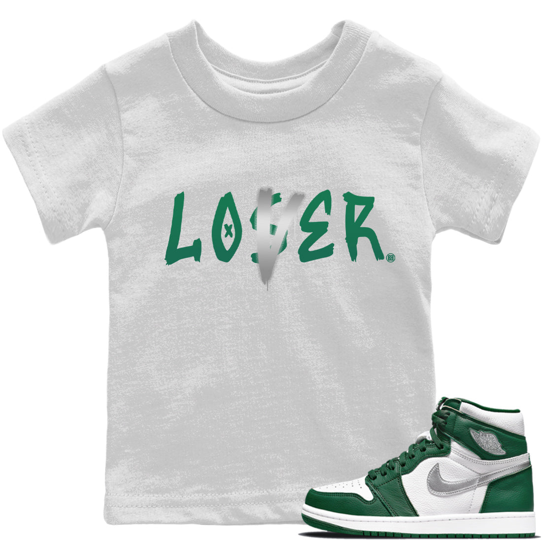 Jordan 1 Gorge Green Sneaker Match Tees Loser Lover Sneaker Tees Jordan 1 Gorge Green Sneaker Release Tees Kids Shirts
