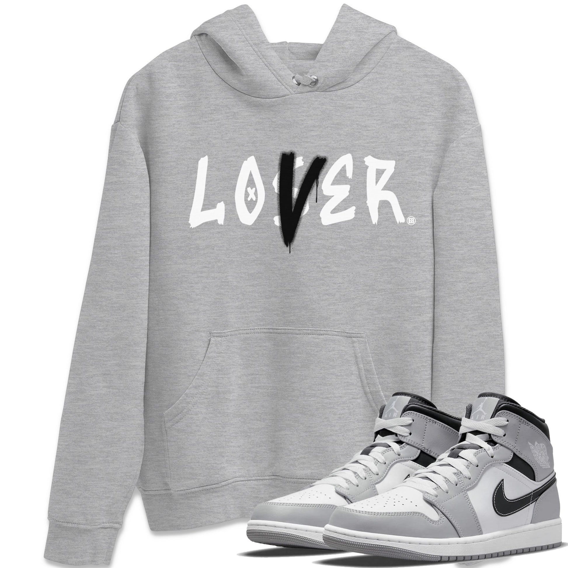 Jordan 1 Light Smoke Grey Sneaker Match Tees Loser Lover Sneaker Tees Jordan 1 Light Smoke Grey Sneaker Release Tees Unisex Shirts
