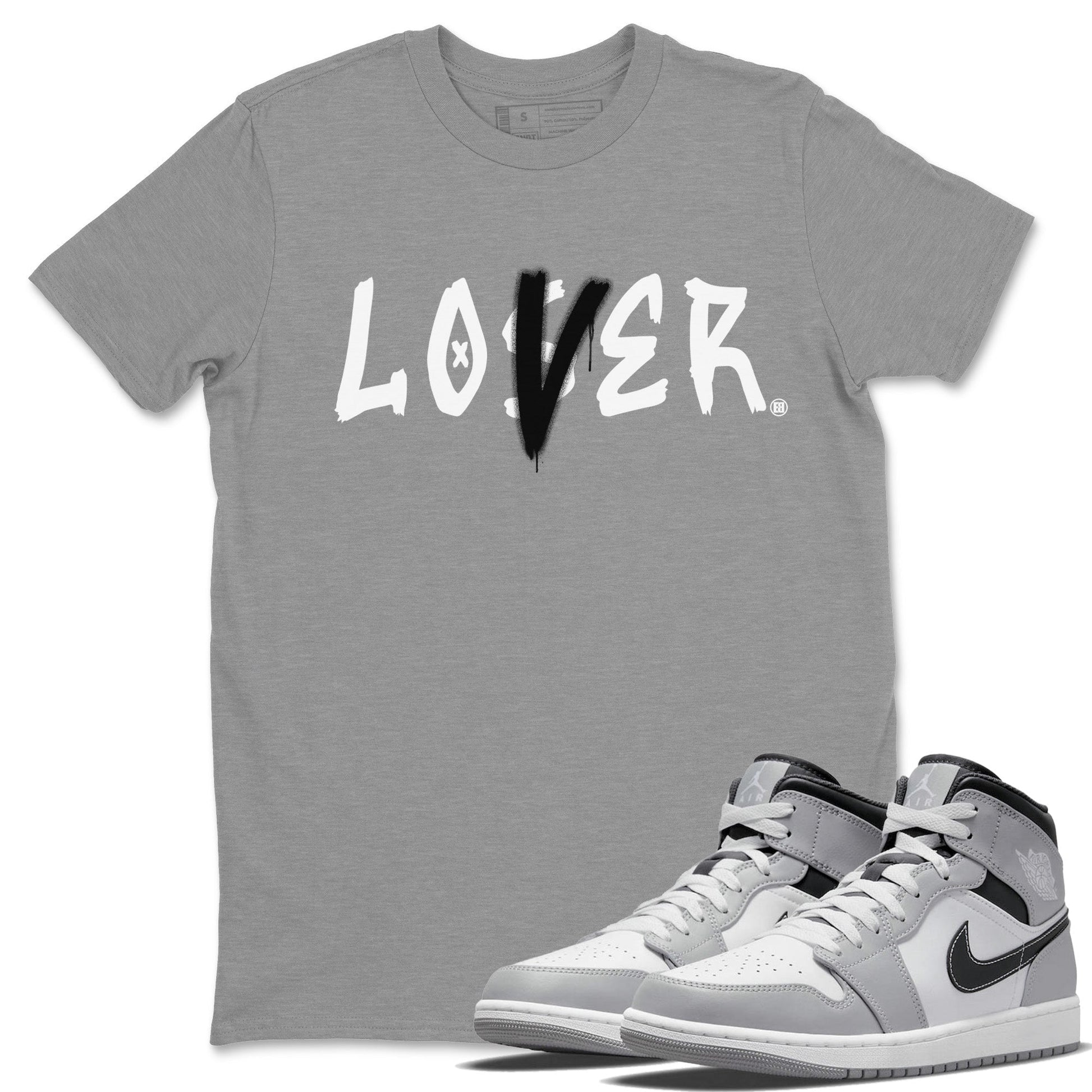 Jordan 1 Light Smoke Grey Sneaker Match Tees Loser Lover Sneaker Tees Jordan 1 Light Smoke Grey Sneaker Release Tees Unisex Shirts