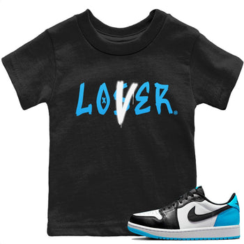 Jordan 1 Powder Blue Sneaker Match Tees Loser Lover Sneaker Tees Jordan 1 Powder Blue Sneaker Release Tees Kids Shirts