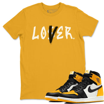 Jordan 1 Yellow Toe Sneaker Match Tees Loser Lover Sneaker Tees Jordan 1 Yellow Toe Sneaker Release Tees Unisex Shirts