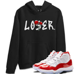 Jordan 11 Cherry Sneaker Match Tees Loser Lover Sneaker Tees Jordan 11 Cherry Sneaker Release Tees Unisex Shirts
