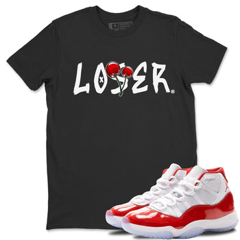 Jordan 11 Cherry Sneaker Match Tees Loser Lover Sneaker Tees Jordan 11 Cherry Sneaker Release Tees Unisex Shirts