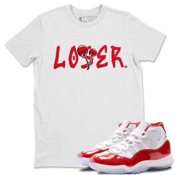 Jordan 11 Cherry Sneaker Match Tees Loser Lover Sneaker Tees Jordan 11 Cherry Sneaker Release Tees Unisex Shirts