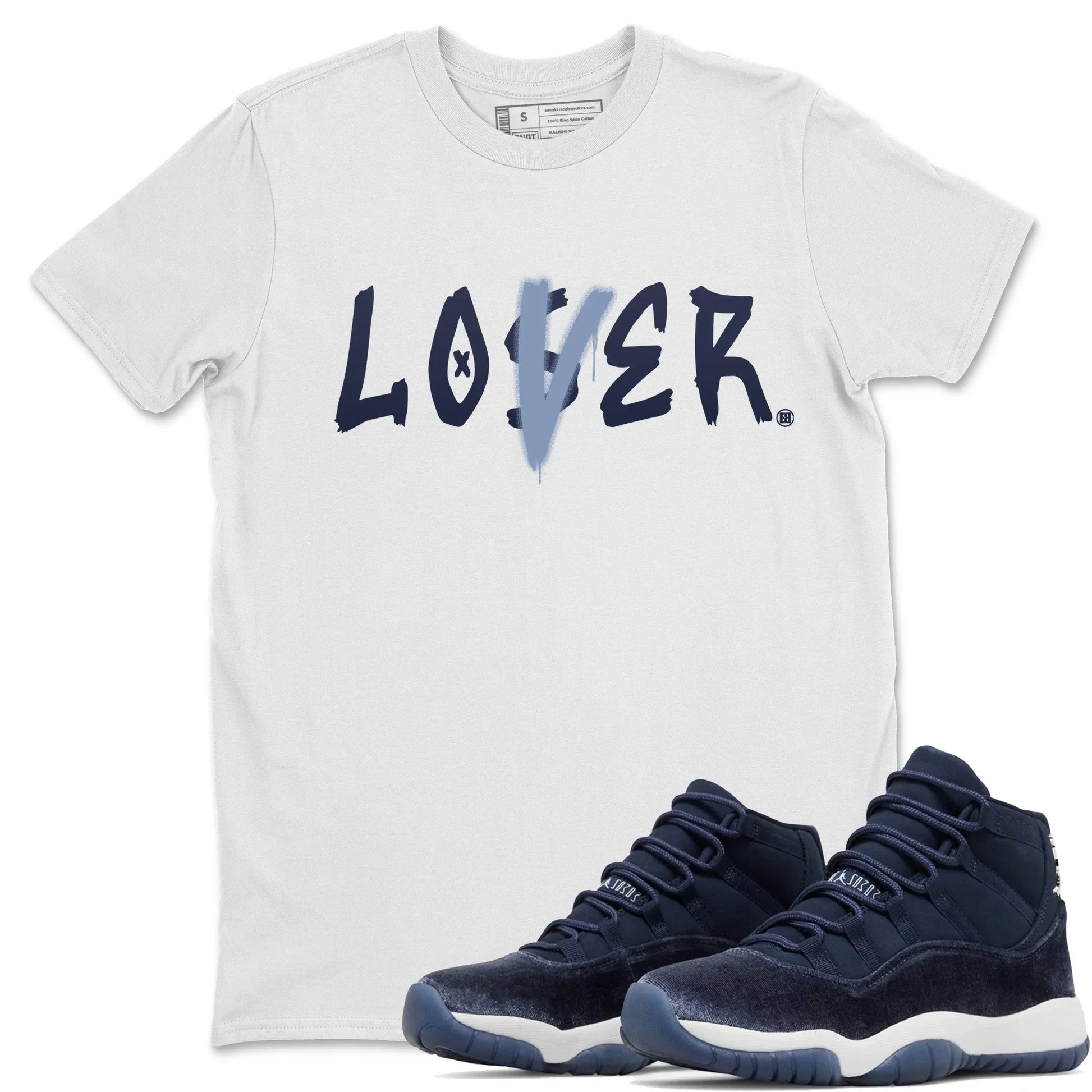 Jordan 11 Midnight Navy Sneaker Match Tees Loser Lover Sneaker Tees Jordan 11 Midnight Navy Sneaker Release Tees Unisex Shirts