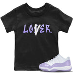 Jordan 11 Pure Violet Sneaker Match Tees Loser Lover Sneaker Tees Jordan 11 Pure Violet Sneaker Release Tees Kids Shirts