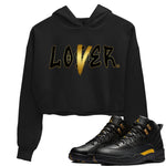 Jordan 12 Black Taxi Sneaker Match Tees Loser Lover Sneaker Tees Jordan 12 Black Taxi Sneaker Release Tees Women's Shirts