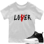 Jordan 12 Playoffs Sneaker Match Tees Loser Lover Sneaker Tees Jordan 12 Playoffs Sneaker Release Tees Kids Shirts