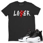 Jordan 12 Playoffs Sneaker Match Tees Loser Lover Sneaker Tees Jordan 12 Playoffs Sneaker Release Tees Unisex Shirts