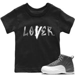 Jordan 12 Stealth Sneaker Match Tees Loser Lover Sneaker Tees Jordan 12 Stealth Sneaker Release Tees Kids Shirts