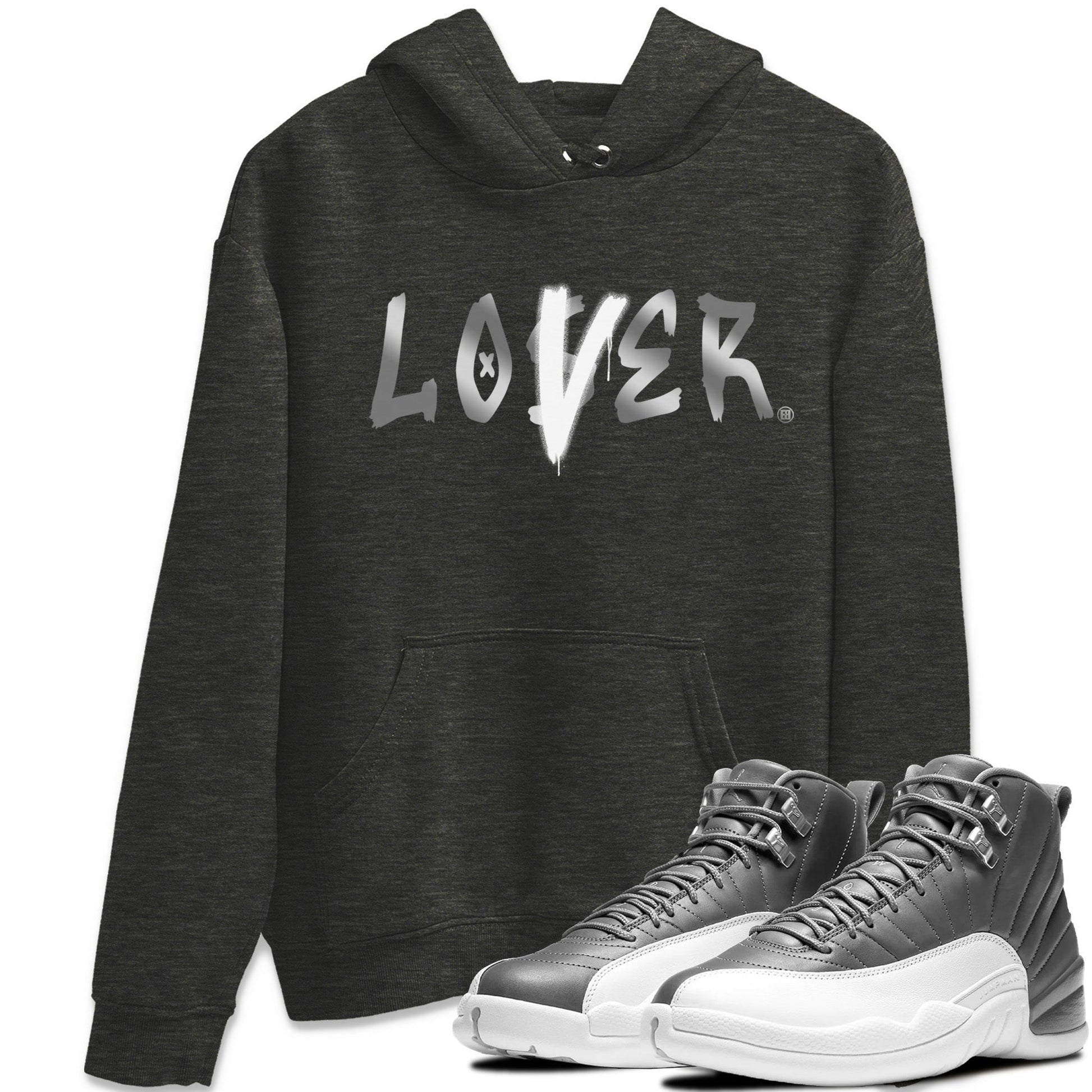 Jordan 12 Stealth Sneaker Match Tees Loser Lover Sneaker Tees Jordan 12 Stealth Sneaker Release Tees Unisex Shirts