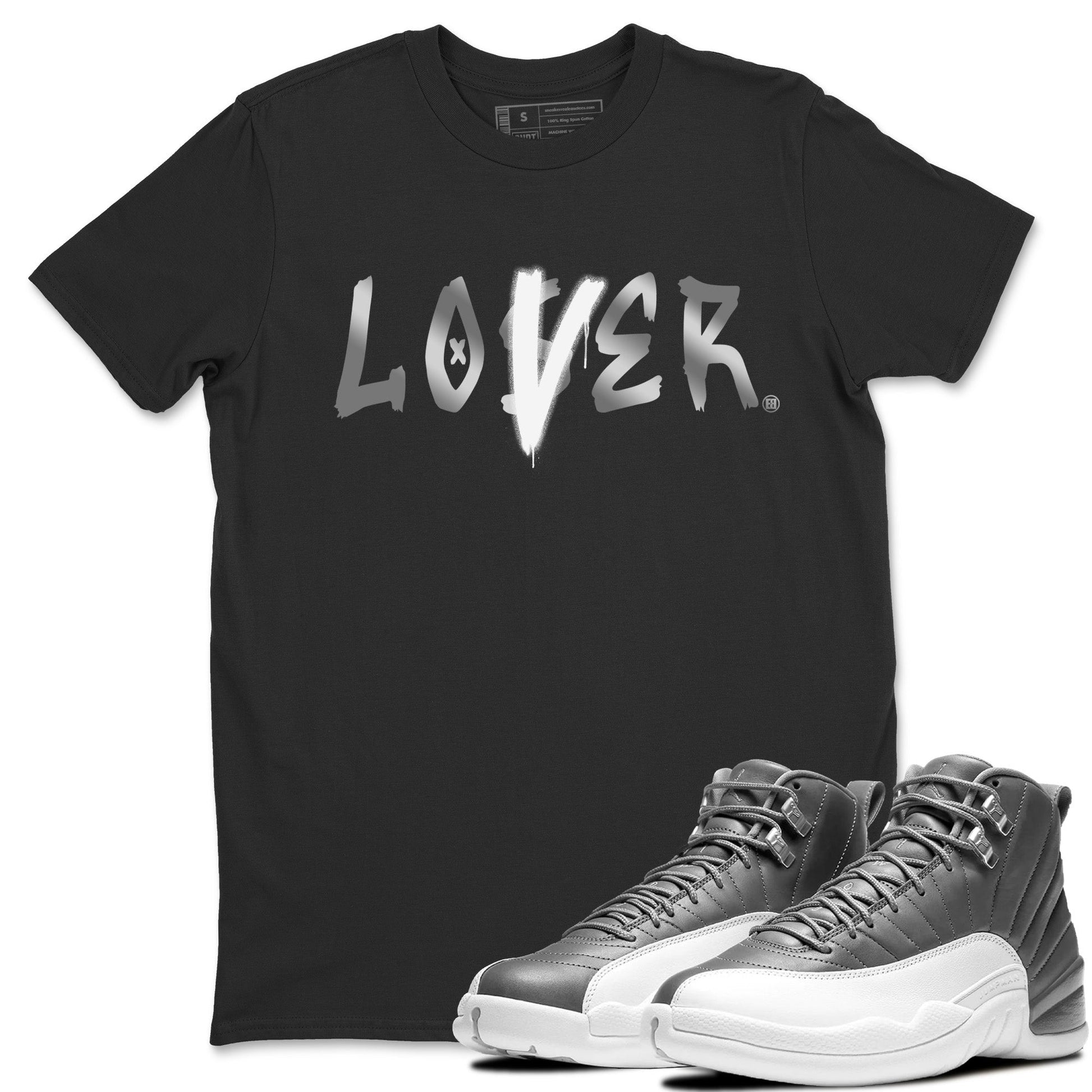Jordan 12 Stealth Sneaker Match Tees Loser Lover Sneaker Tees Jordan 12 Stealth Sneaker Release Tees Unisex Shirts
