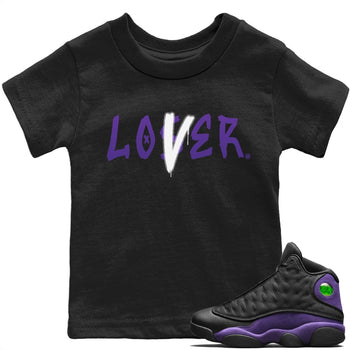 Jordan 13 Court Purple Sneaker Match Tees Loser Lover Sneaker Tees Jordan 13 Court Purple Sneaker Release Tees Kids Shirts