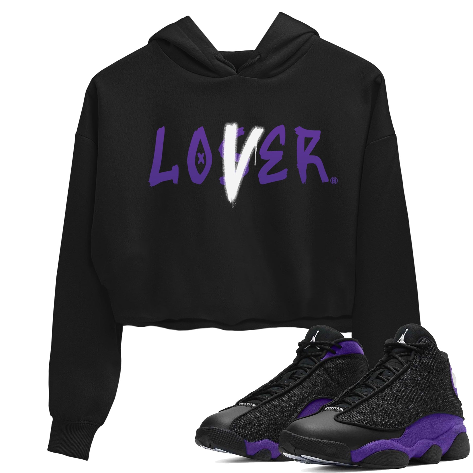 Jordan 13 Court Purple Sneaker Match Tees Loser Lover Sneaker Tees Jordan 13 Court Purple Sneaker Release Tees Women's Shirts
