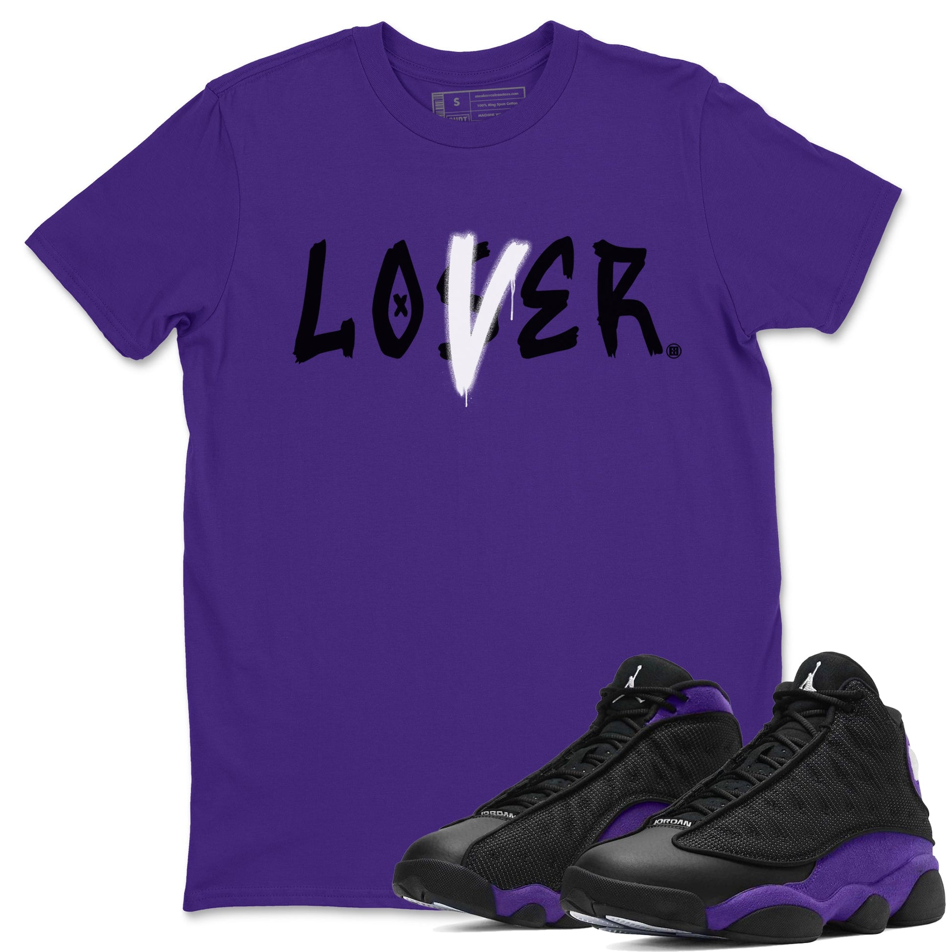 Jordan 13 Court Purple Sneaker Match Tees Loser Lover Sneaker Tees Jordan 13 Court Purple Sneaker Release Tees Unisex Shirts