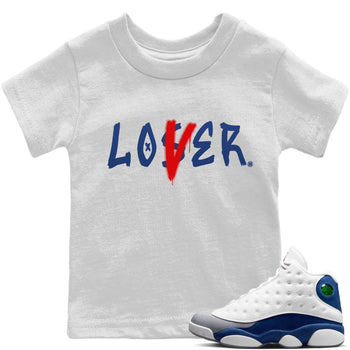 Jordan 13 French Blue Sneaker Match Tees Loser Lover Sneaker Tees Jordan 13 French Blue Sneaker Release Tees Kids Shirts