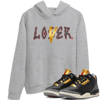 Jordan 3 Black Gold Sneaker Match Tees Loser Lover Sneaker Tees Jordan 3 Black Gold Sneaker Release Tees Unisex Shirts