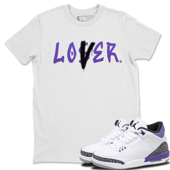Jordan 3 Dark Iris Sneaker Match Tees Loser Lover Sneaker Tees Jordan 3 Dark Iris Sneaker Release Tees Unisex Shirts