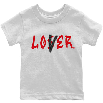 Jordan 3 Fire Red Sneaker Match Tees Loser Lover Sneaker Tees Jordan 3 Fire Red Sneaker Release Tees Kids Shirts