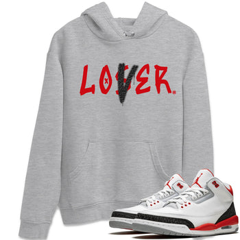 Jordan 3 Fire Red Sneaker Match Tees Loser Lover Sneaker Tees Jordan 3 Fire Red Sneaker Release Tees Unisex Shirts
