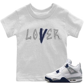 Jordan 4 Midnight Navy Sneaker Match Tees Loser Lover Sneaker Tees Jordan 4 Midnight Navy Sneaker Release Tees Kids Shirts