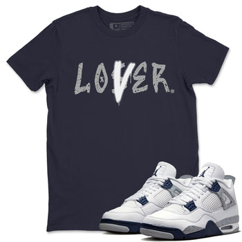 Jordan 4 Midnight Navy Sneaker Match Tees Loser Lover Sneaker Tees Jordan 4 Midnight Navy Sneaker Release Tees Unisex Shirts