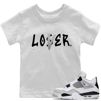 Jordan 4 Military Black Sneaker Match Tees Loser Lover Sneaker Tees Jordan 4 Military Black Sneaker Release Tees Kids Shirts