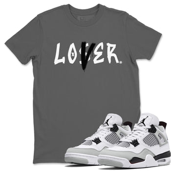 Jordan 4 Military Black Sneaker Match Tees Loser Lover Sneaker Tees Jordan 4 Military Black Sneaker Release Tees Unisex Shirts