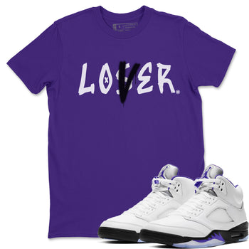 Jordan 5 Concord Sneaker Match Tees Loser Lover Sneaker Tees Jordan 5 Concord Sneaker Release Tees Unisex Shirts