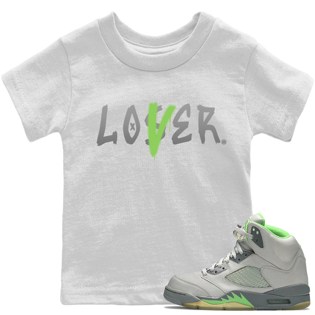 Jordan 5 Green Bean Sneaker Match Tees Loser Lover Sneaker Tees Jordan 5 Green Bean Sneaker Release Tees Kids Shirts